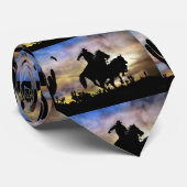 Country Western Cowboy Steer Roping ネクタイ (ロール)