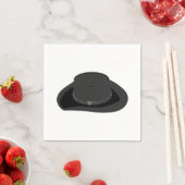 Country Western Flat Brim Felt Hat スタンダードカクテルナプキン (インサイチュ)