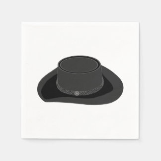 Country Western Flat Brim Felt Hat スタンダードカクテルナプキン