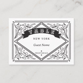 Country Western Meal Choice Menu 結婚 Option's プレイスカード