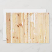 Country Western Photo Save the Date 招待状 (裏面)