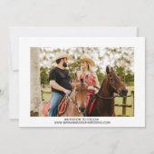 Country Western Photo Wedding Save the Date セーブザデート (裏面)