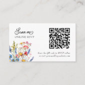 Country Wildflower's Website 結婚オンラインRSVP エンクロージャーカード (正面)