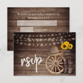 Country Wood Barrel with Sunflowers - RSVP (正面/裏面)
