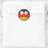 CountryBall Germany Sticker ラウンドシール (バッグ)