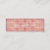 CountryPinkのプロフィールカード スキニー名刺 (裏面)