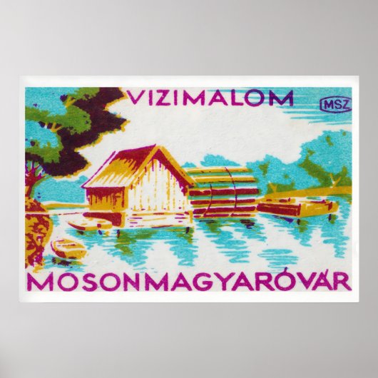 Countryside Cabin - Matchbox Print - Aesthetic ポスター (正面)