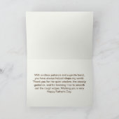 Countryside Carving Bear Traditional Father's Day カード (内部)