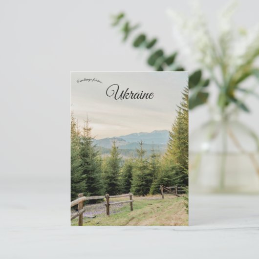 Countryside in Ukraine ポストカード (スタンド正面)