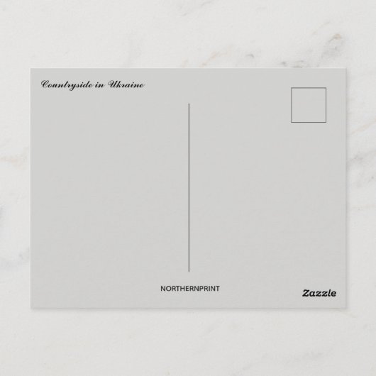 Countryside in Ukraine ポストカード (裏面)