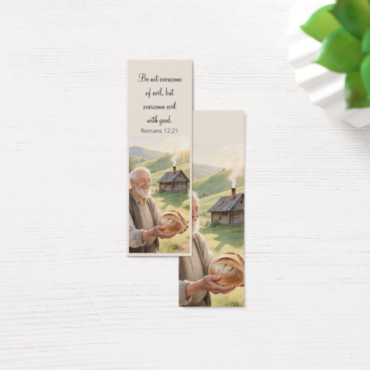Countryside landscape bookmark motivating Bible (デスク)