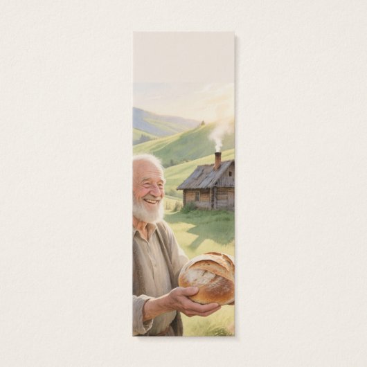 Countryside landscape bookmark motivating Bible (裏面)