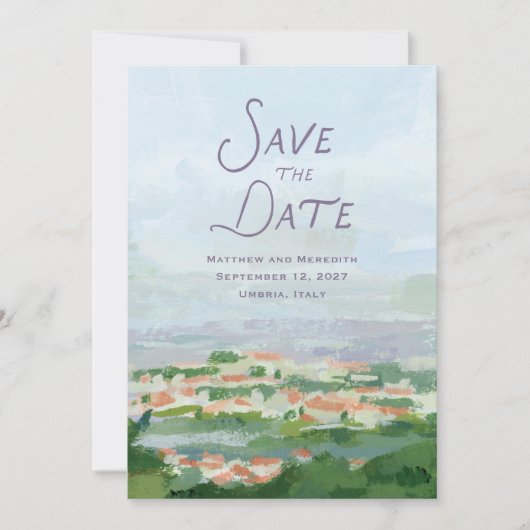 Countryside save the date 招待状 (正面)