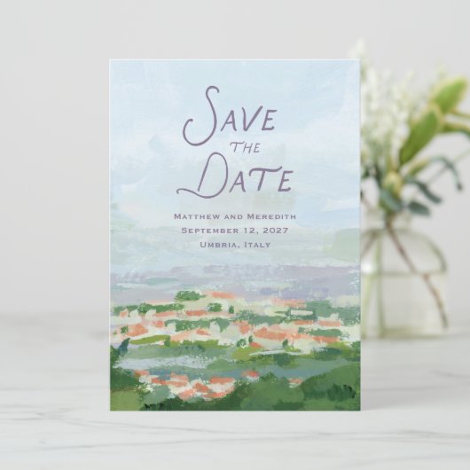 Countryside save the date 招待状 (スタンド正面)