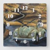 Countryside Stroll スクエア壁時計 (正面)