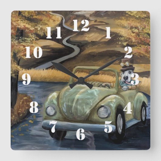 Countryside Stroll スクエア壁時計 (正面)