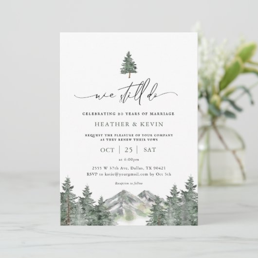 Countryside Vow Renewal Invitation 招待状 (スタンド正面)