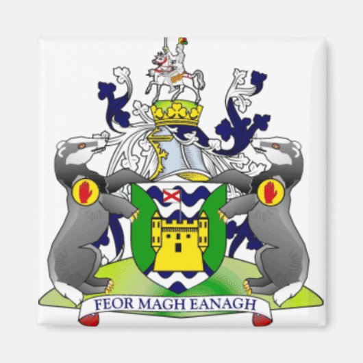 COUNTYフェルマナージャアイルランド マグネット (正面)