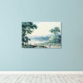 County Cavan，バージニア州近くのビュー キャンバスプリント (インサイチュ (ウッドフロア))