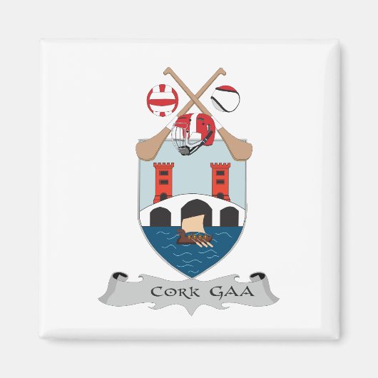 County CorkのGAAチームの色 マグネット (正面)