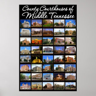 County Courthouses of Middle Tennesseeのポスター ポスター