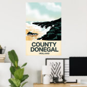 County Donegal Seaide旅行ポスター ポスター (ホームオフィス)