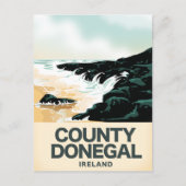 County Donegal Seaide旅行ポスター ポストカード (正面)