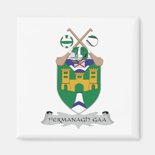 County FermanaghのGAAチームの色 マグネット (正面)