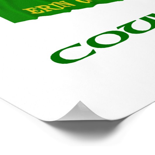 County Fermanaghフラグ ポスター (角)