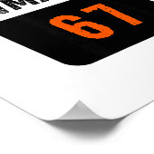 County Jail Prison Inmate 67 Halloween Funny Mens  ポスター (角)