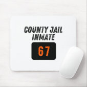 County Jail Prison Inmate 67 Halloween Funny Mens  マウスパッド (マウス)