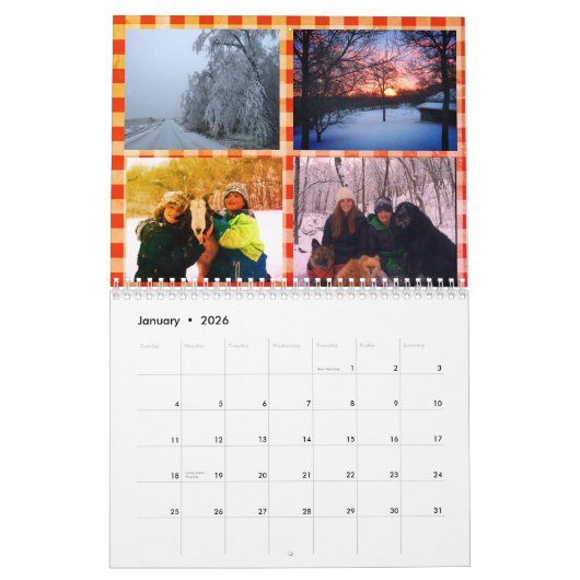 County Living and Style Calendar カレンダー (1月 2026)