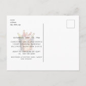 CouplE モダン B/W写真はUsシャワー付きのビールを持つ ポストカード (裏面)