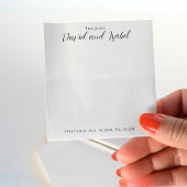 Couple 2 Names Script Address Formal Elegant ポストイット
