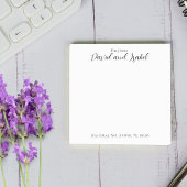 Couple 2 Names Script Address Formal Elegant ポストイット