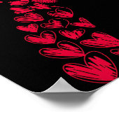 Couple 7 67 - Cute Six Seven Hearts Matching 67 Va ポスター (角)