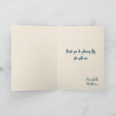 Couple and Hearts Valentines Day Beige カード (内部)