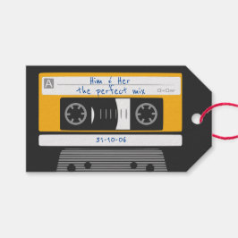 Couple Anniversary 1980のヴィンテージカセットテープ ギフトタグ