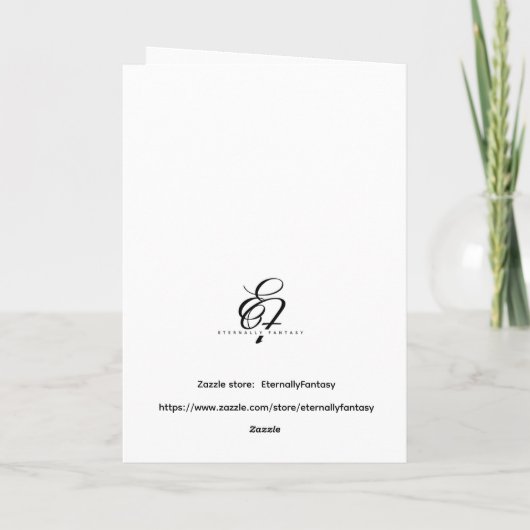 Couple at ocean for sunset -Valentine, anniversary カード (裏面)