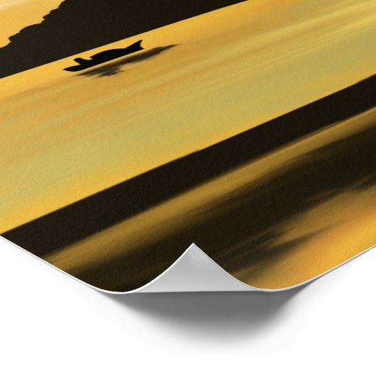 Couple beach romance beautiful scenery ポスター (角)