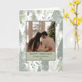 Couple Christmas Card -Woodland Festive カード (黄色い花)