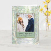 Couple Christmas Photo Card - Woodland カード (黄色い花)