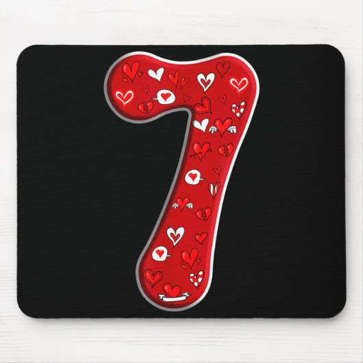 Couple Costume Duo 67 Meme Six Seven Number 7 Vale マウスパッド (正面)