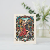 Couple dancing the tango in Argentina ポストカード (スタンド正面)