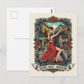 Couple dancing the tango in Argentina ポストカード (正面/裏面)