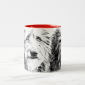 couple de lévriers écossais ツートーンマグカップ (中央)