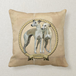 Couple de whippets クッション