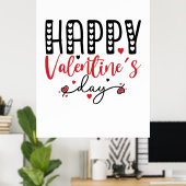 Couple Gift Happy Valentine Day ポスター (ホームオフィス)
