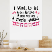 Couple Gift I Want To Let You Know ポスター (キッチン)