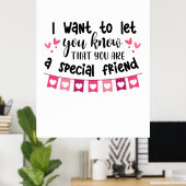 Couple Gift I Want To Let You Know ポスター (ホームオフィス)